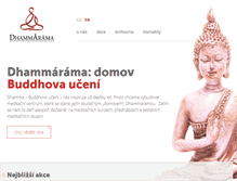 Tablet Screenshot of dhammarama.eu